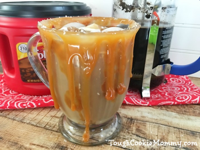 Salted Caramel Iced Coffee Folgers Folgers Ad Tough Cookie Mommy