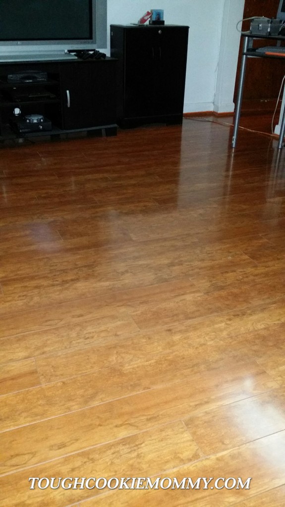 The finished floor...