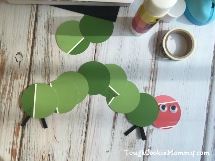 The Very Hungry Paint Chip Caterpillar Craft