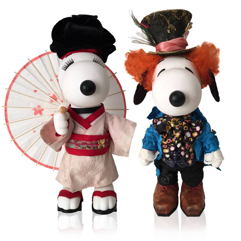 Snoopy and Belle In Fashion Exhibit
