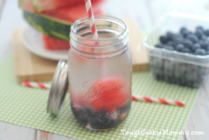 Watermelon And Blueberry Infused Water