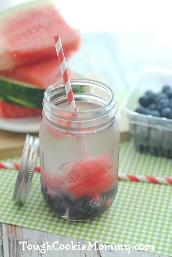 Watermelon And Blueberry Infused Water