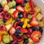 Honey Lime Rainbow Fruit Salad