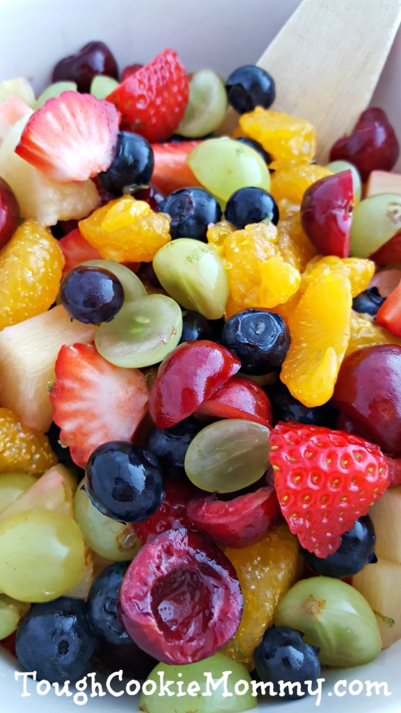 Honey Lime Rainbow Fruit Salad