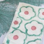 DIY Hand Stamped Flower Towel