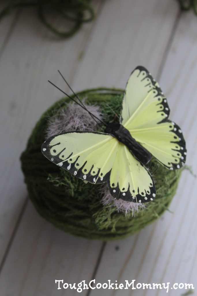 Moss And Butterfly Pomander Craft