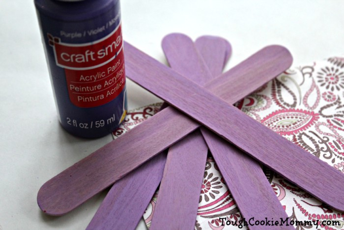 DIY Purple Craft Stick Unicorn