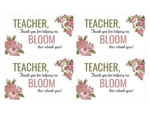 Bloom Teacher Gift Tag Printable - Tough Cookie Mommy