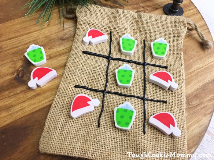 Kids Christmas Craft: Reusable Tic Tac Toe Game with Carry Bag